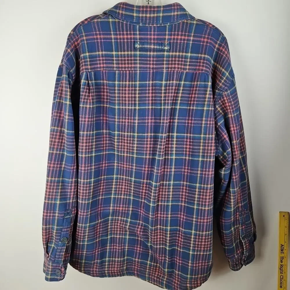 Duluth Trading Co Shacket Mens XL Flapjack Fleece-lined Relaxed Fit Shirt Jac